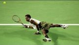 Úžasné záběry v tenise ve Gael Monfils