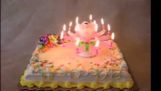 Spevom a rotačné narodeninové sviečky