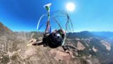 Paraquedista evita acidente fatal