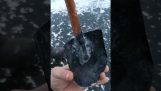 Ice fishing shovel