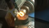 Sealing a pipe with induction