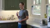 Mark Zuckerberg spiser en skål