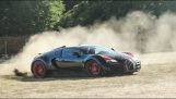 Bugatti Veyron WRC रैली मंच – पागल बहती और 0-150 मील प्रति घंटा लांच