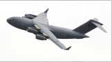澳大利亞皇家空軍C-17環球霸王在布里斯班市中心