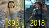 Udviklingen i Tomb Raider spil 1996-2018