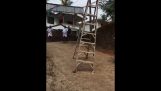 chôdza rebrík