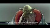 Elke keer als Yoda zegt Hmmm in de Star Wars saga