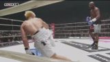 Floyd Mayweather contro. il kickboxer Tenshin Nasukawa (piena lotta)