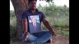 Indian man worships Donald Trump as God