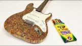 1200 रंग का पेंसिल से एक इलेक्ट्रिक गिटार के निर्माण