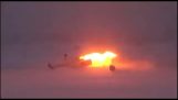 Ryssland: TU 22m3 bombplan krasch under katastrof landning