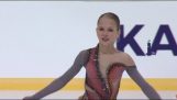 Alexandra Trusova did first female quadruple corkscrew in the history of figure skating