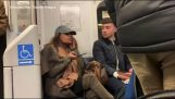 Passenger on NJ Transit refuses to move her bag
