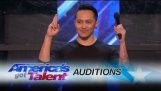 Escape Artist arrisca a vida Durante Got Talent Audition da América