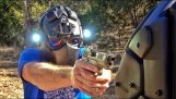 Testing the resistance of the bulletproof helmet DevTac Ronin