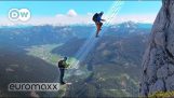 Himmelsleiter: Klettern eine schwebende Treppe 700 Meter über dem Boden in Österreich