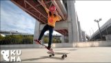 15-летний скейтбордист фристайл