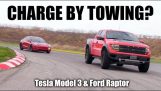 Charging a Tesla by towing