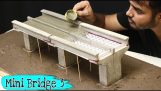 Building a miniature concrete bridge