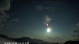 A meteor in the Lebanese sky