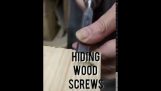 How to hide wood screws