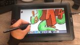 RITA med en XP-Pen Artist 12 Pro Screen Graphics Tablet