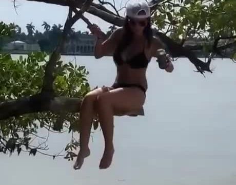 Video wedgie girl Woman nearly