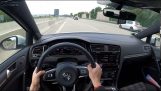 Car accident when driving with 240 km/h at German Autobahn