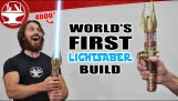 A lightsaber made from a plasma beam