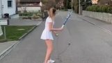 Tennis self-training