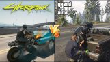 Comparison of physics between Cyberpunk 2077 and GTA 5