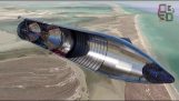 SpaceXs Starship prototype VVS-animasjon