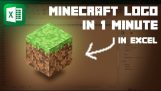 Minecraft logo on Excel in 1 minute
