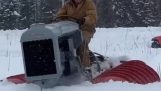 Hur du anpassar din traktor till snöig terräng