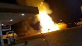 Stor explosion i en bensinstation i Rio Claro (Brasilien)