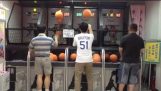 A master on arcade basketball
