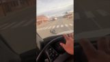 Bir kamyon ile Road Rage