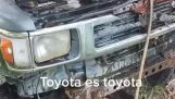 Abandoned Toyota engine still works