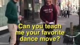 Människor på gatan som dansar sina favoritdanser