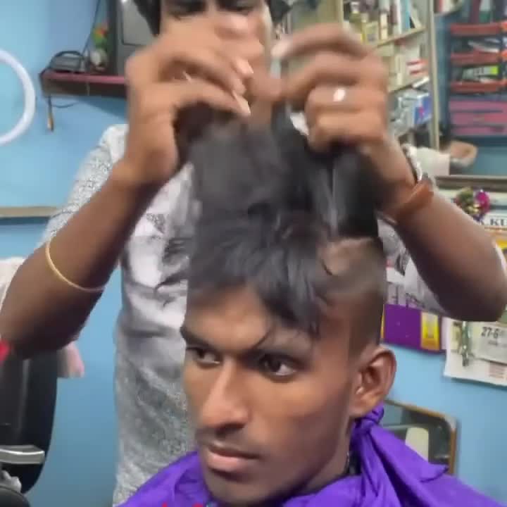Hair styling with fire ⁠ ⁠ | VideoMan