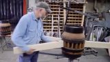 Een houten wiel maken voor een koets