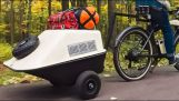 Building a bicycle trailer from wheelbarrows