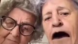 Grannies discover snapchat filters