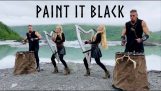 Omslag til Paint It Black (Rolling Stones) på harpe