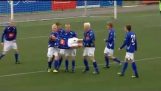 Pôvodne panigyrismos v islandskom futbalový zápas