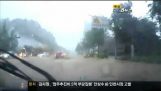 Aardverschuiving in Zuid-Korea