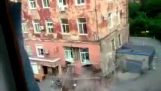 Bygningen kollaps i Russland