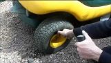 Huštění pneumatik v druhém