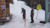 Erstmals im Skigebiet