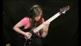 A girl 14 years interpreting Vivaldi in electric guitar